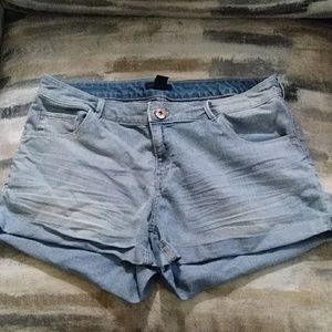Denim shorts